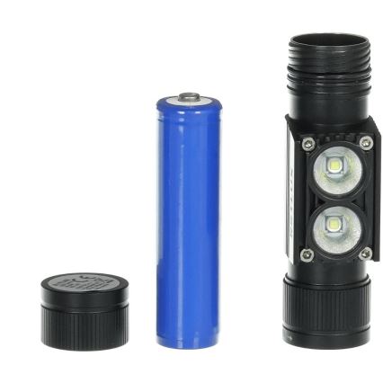 Linterna frontal de aluminio recargable con LED LED/2600 mAh IP66
