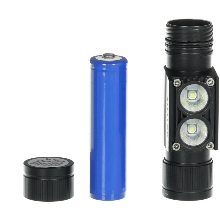 Linterna frontal de aluminio recargable con LED LED/2600 mAh IP66