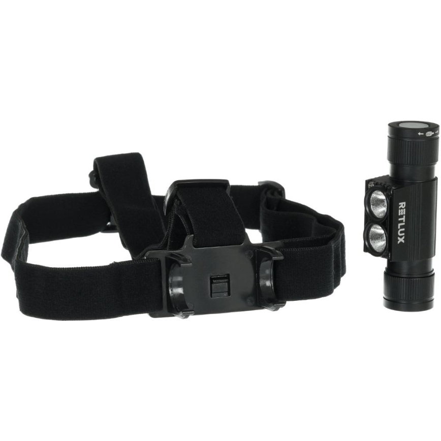 Linterna frontal de aluminio recargable con LED LED/2600 mAh IP66