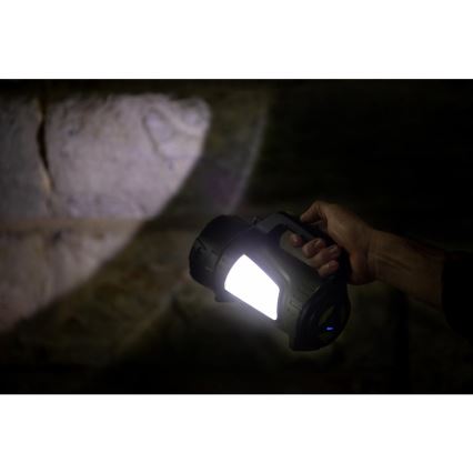 Linterna recargable LED regulable para exteriores con un power bank LED/21W/4400mAh IP44
