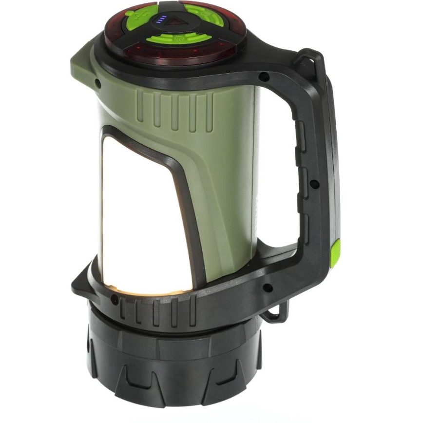 Linterna recargable LED regulable para exteriores con un power bank LED/21W/4400mAh IP44