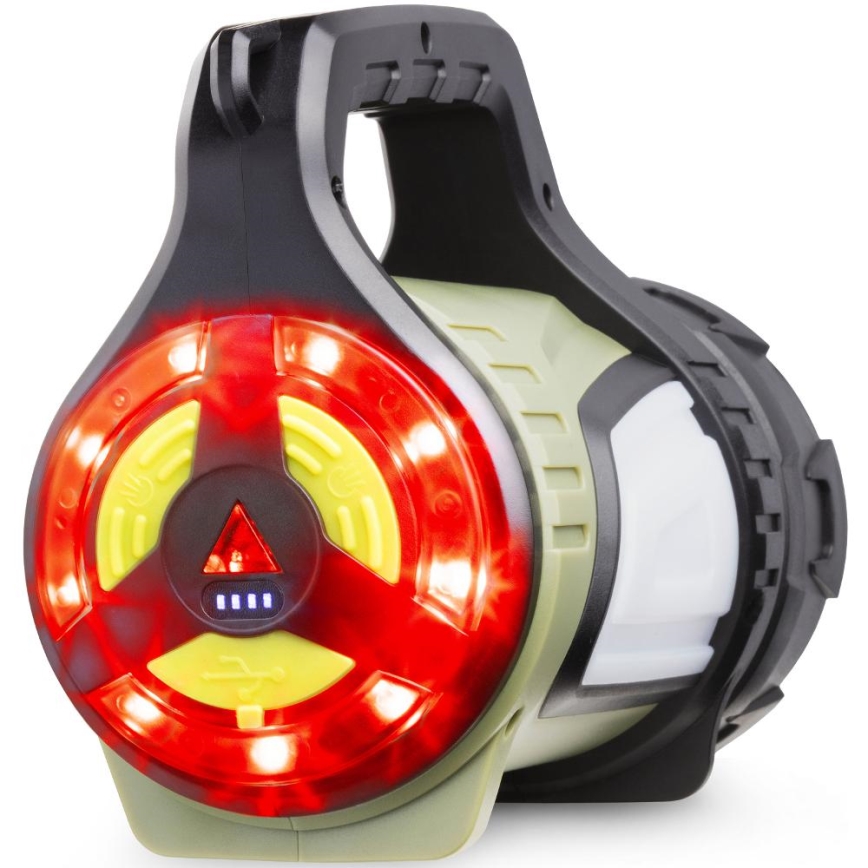 Linterna recargable LED regulable para exteriores con un power bank LED/21W/4400mAh IP44