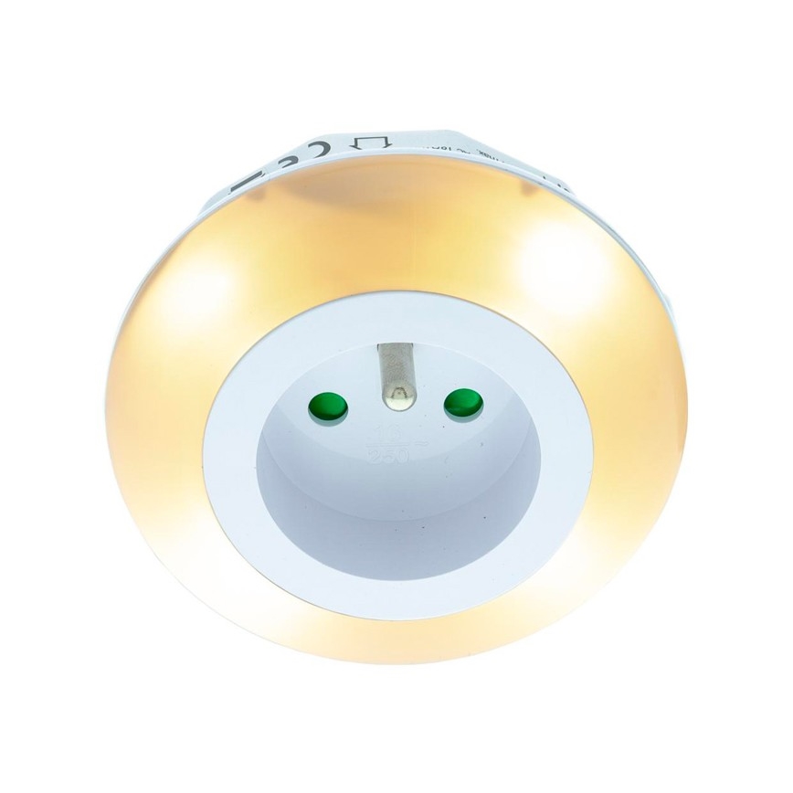 Luminaria de orientación LED con sensor crepuscular y enchufe LED/0,6W/230V