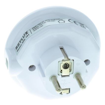 Luminaria de orientación LED con sensor crepuscular y enchufe LED/0,6W/230V