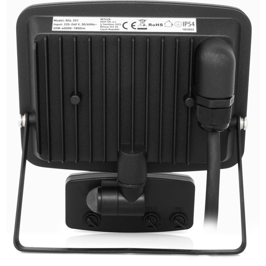 Reflector LED con sensor LED/20W/230V 4000K IP65