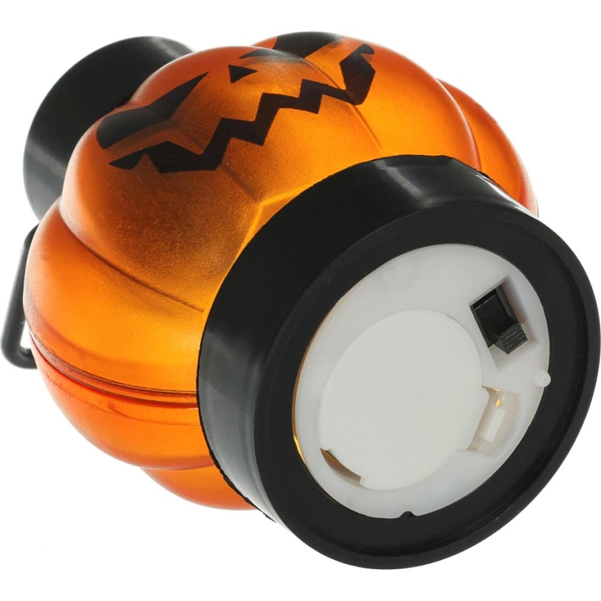 SET 6x Decoración LED HALLOWEEN LED/1xCR2032/calabazas blancas cálidas