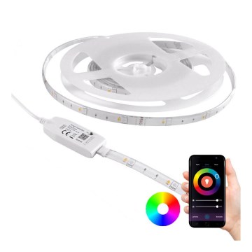 RGB LED Cinta regulable exterior Wi-fi LED/6,5W/IP65 2 m Tuya