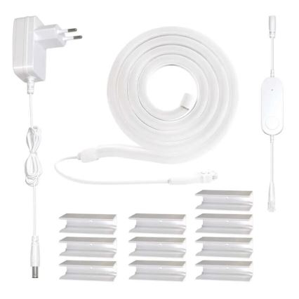 RGBIC Cinta LED regulable GoSmart LED/24W/230V 3 m Wi-Fi Tuya