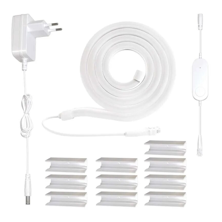 RGBIC Cinta LED regulable GoSmart LED/24W/230V 3 m Wi-Fi Tuya