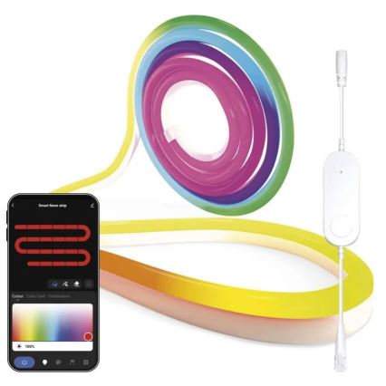 RGBIC Cinta LED regulable GoSmart LED/24W/230V 3 m Wi-Fi Tuya