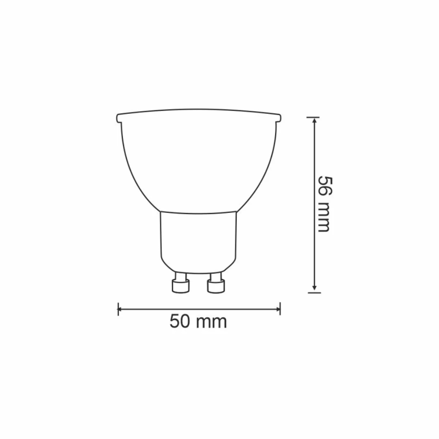 RGBW Bombilla LED regulable G45 GU10/5,5W/230V 2700-6500K Wi-Fi Tuya