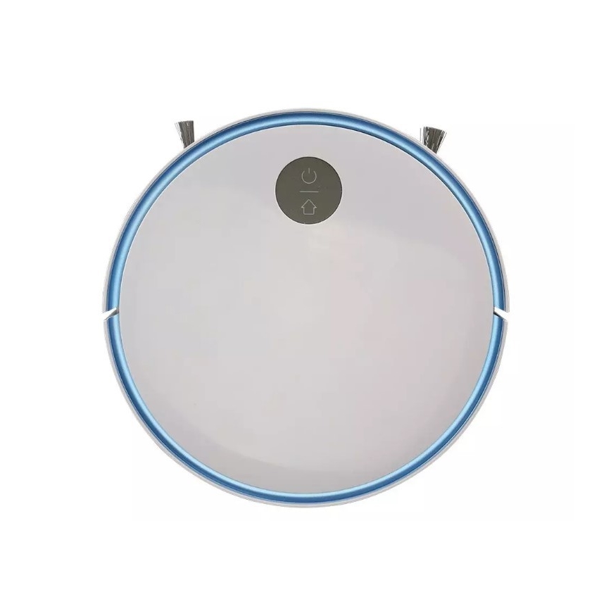 Robot aspirador blanco/azul + mando a distancia