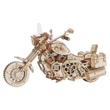 RoboTime - 3D puzzle mecánico de madera Motocicleta cruiser