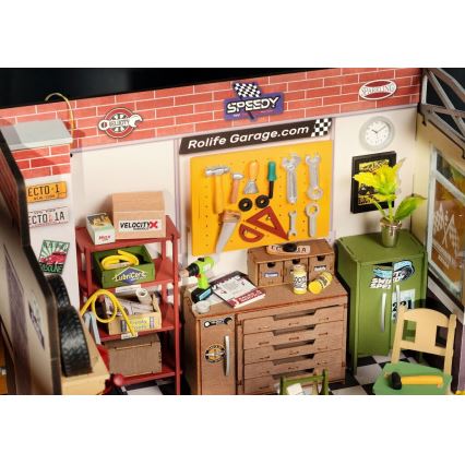 RoboTime - Casa en miniatura Garaje 2xAAA