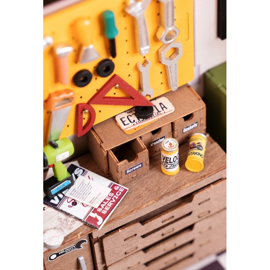 RoboTime - Casa en miniatura Garaje 2xAAA