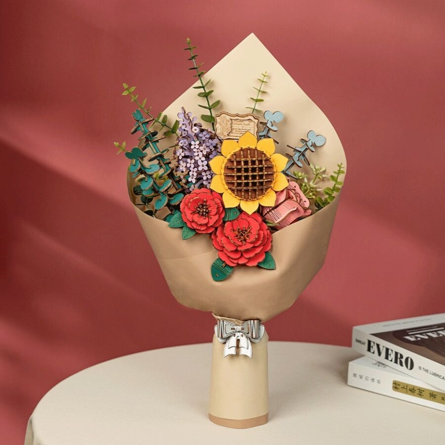 RoboTime - Rompecabezas 3D de madera Ramo