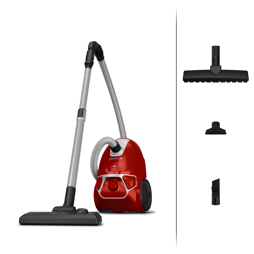 Rowenta - Aspiradora con bolsa COMPACT POWER 750W/230V rojo