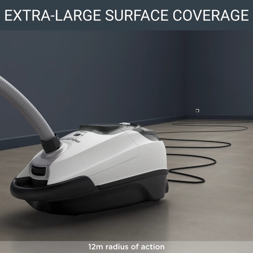 Rowenta - Aspiradora con bolsa SILENCE FORCE ALLERGY+ 4,5l 400W/230V negro/blanco