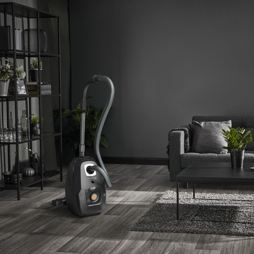 Rowenta - Aspiradora con bolsa VERDE FORCE EFFITECH ECO TOTAL CLEAN 400W/230V negro