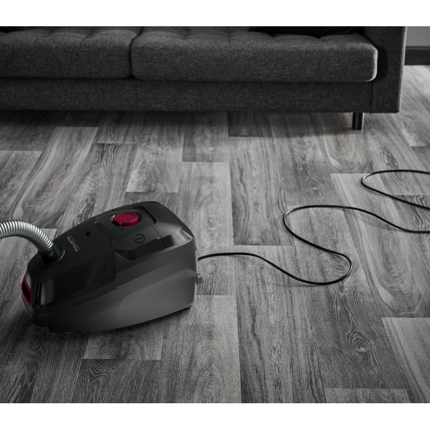 Rowenta - Aspiradora con bolsa VERDE FORCE MAX ECO TOTAL CLASSIC 900W/230V negro