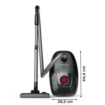 Rowenta - Aspiradora con bolsa VERDE FORCE MAX ECO TOTAL CLASSIC 900W/230V negro