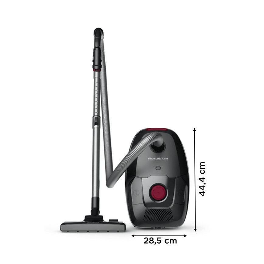 Rowenta - Aspiradora con bolsa VERDE FORCE MAX ECO TOTAL CLASSIC 900W/230V negro