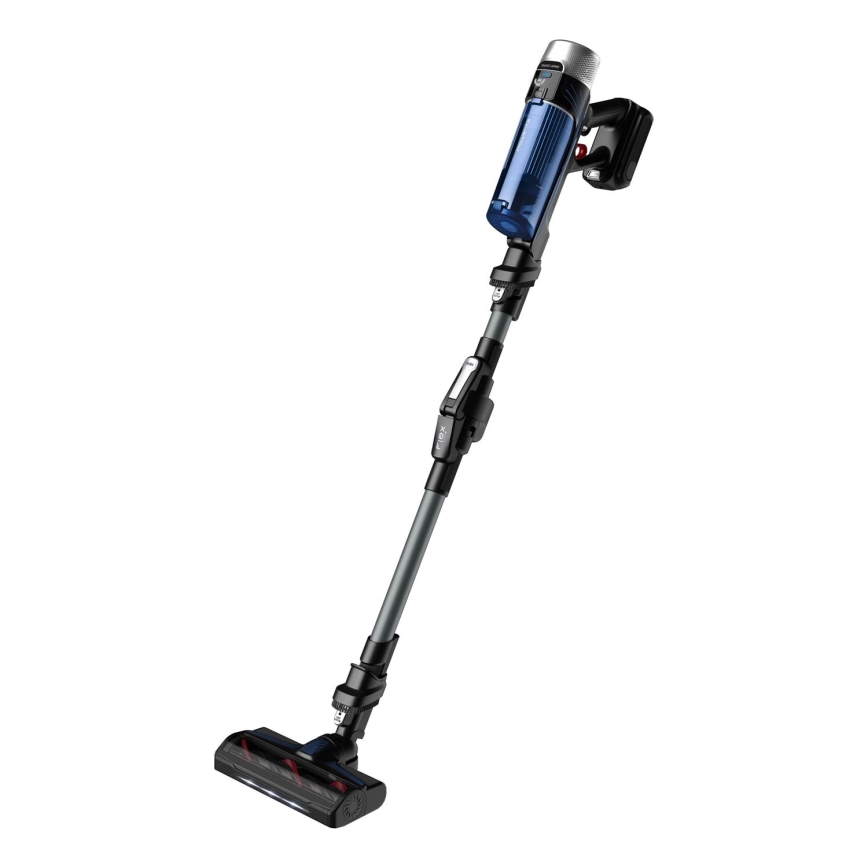 Rowenta - Aspiradora de varilla con fregona X-FORCE FLEX ANIMAL AQUA AUTO 4en1 250W/25,2V 2500 mAh negro/azul