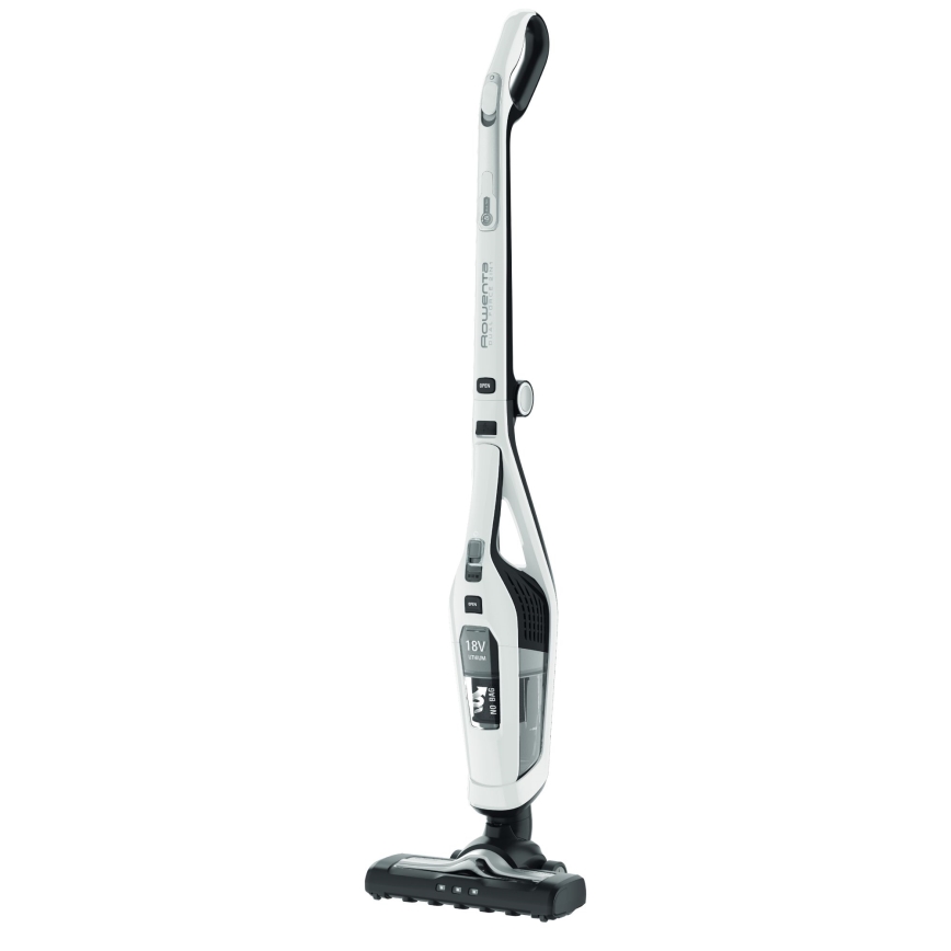 Rowenta - Aspiradora de varilla DUAL FORCE 2EN1 100W/18V 2500 mAh blanco