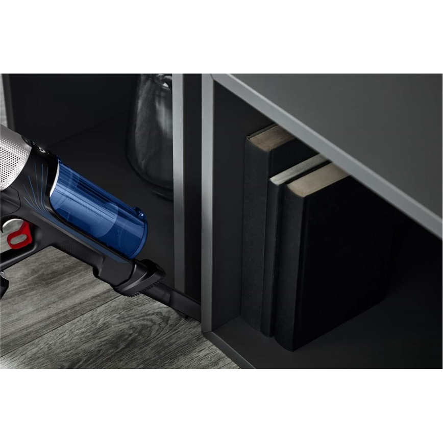 Rowenta - Aspiradora de varilla con fregona X-FORCE FLEX ANIMAL AQUA AUTO 4en1 250W/25,2V 2500 mAh negro/azul