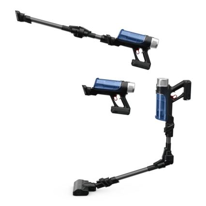 Rowenta - Aspiradora de varilla con fregona X-FORCE FLEX ANIMAL AQUA AUTO 4en1 250W/25,2V 2500 mAh negro/azul