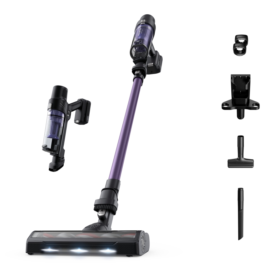 Rowenta - Aspiradora de varilla X-PERT 2en1 140W/18V 2500 mAh morada
