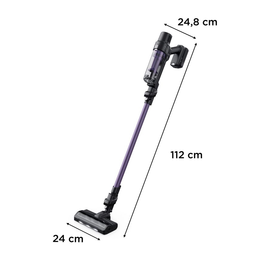 Rowenta - Aspiradora de varilla X-PERT 2en1 140W/18V 2500 mAh morada