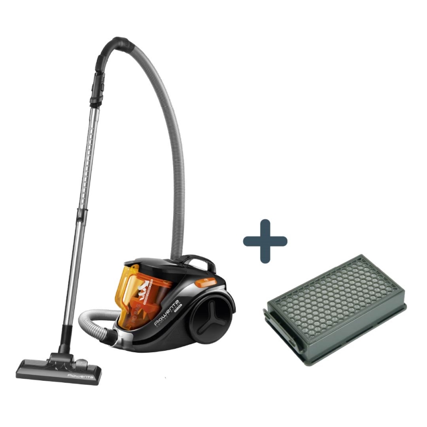 Rowenta - Aspiradora sin bolsa COMPACT POWER 1,5l 750W/230V negro/naranja