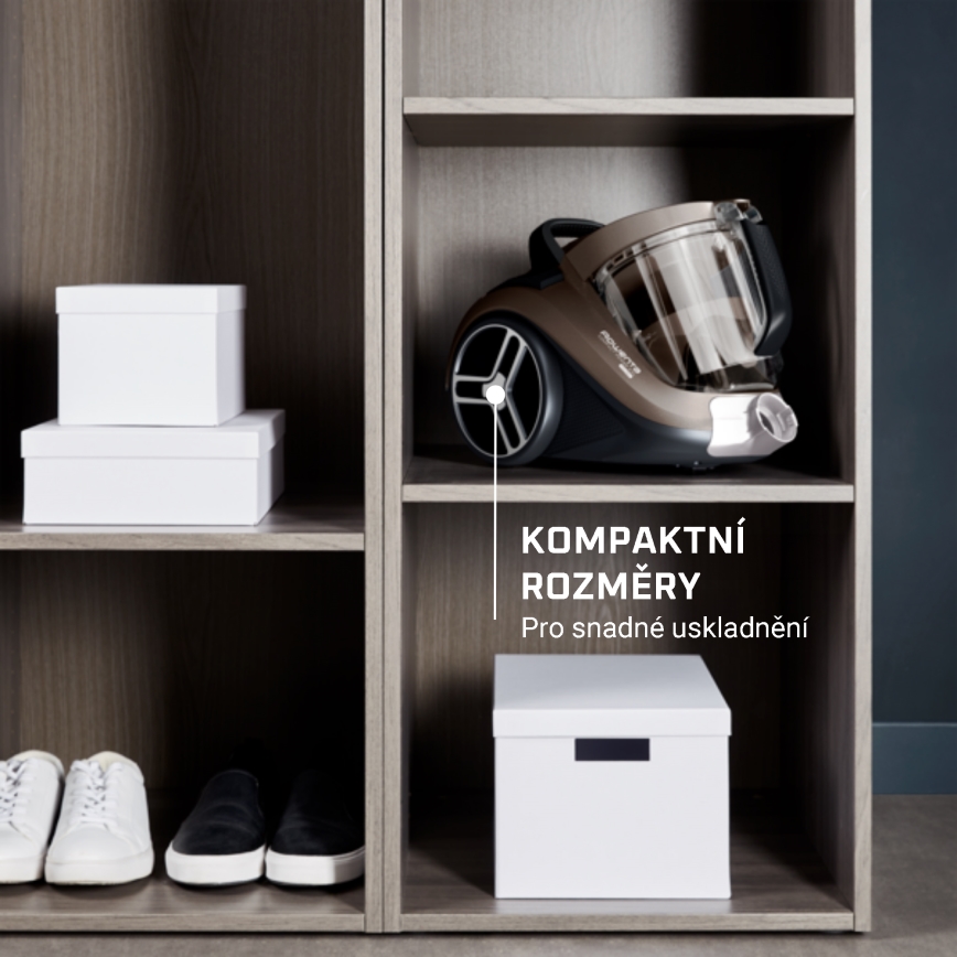 Rowenta - Aspiradora sin bolsa COMPACT POWER XXL 2,5l 900W/230V marrón
