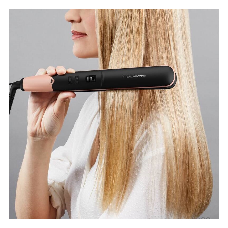 Rowenta - Plancha de pelo con pantalla LCD EXPRESS SHINE 39W/230V
