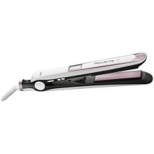 Rowenta - Plancha de pelo con pantalla LCD PREMIUM CARE 32W/230V rosa/blanco
