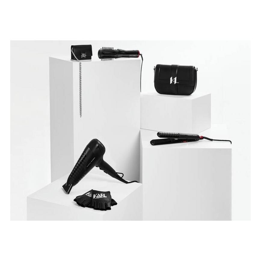 Rowenta - Plancha de pelo KARL LAGERFELD OPTILISS negro