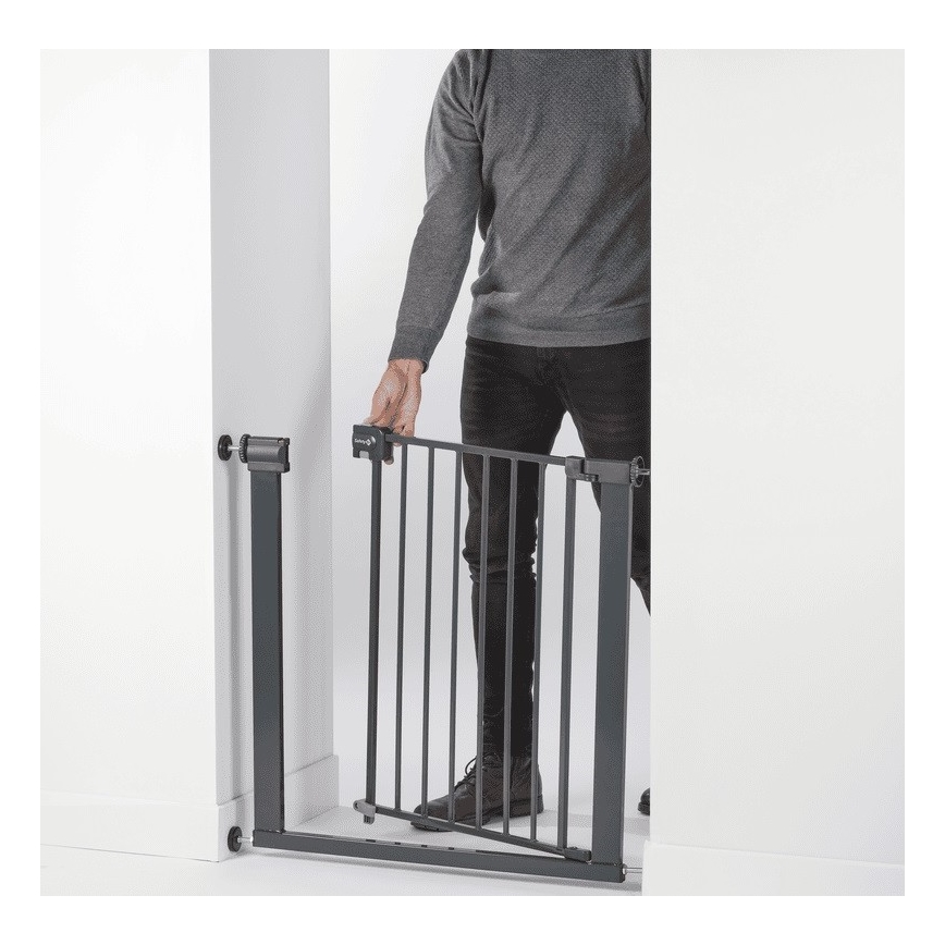 Safety 1st - Barrera de seguridad EASY CLOSE gris