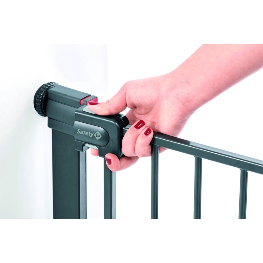 Safety 1st - Barrera de seguridad EASY CLOSE gris
