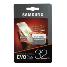 Samsung - MicroSDHC 32GB EVO+ U1 95MB/s + adaptador SD