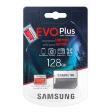 Samsung - MicroSDXC 128GB EVO+ U3 100MB/s + adaptador SD