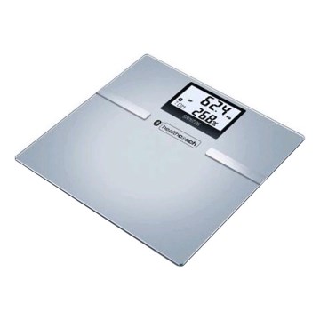Sanitas SBF70BT - Báscula diagnóstica personal inteligente 3xAAA plata