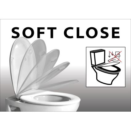 Sapho - Asiento de inodoro LISA SoftClose blanco