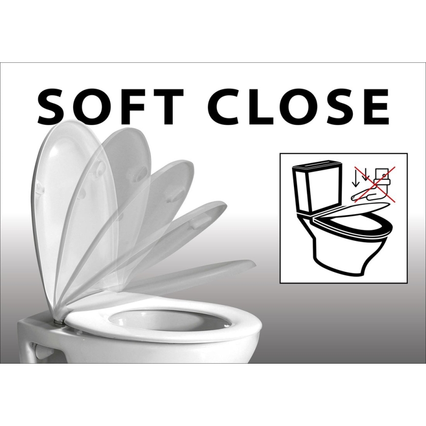 Sapho - Asiento de inodoro LISA SoftClose blanco