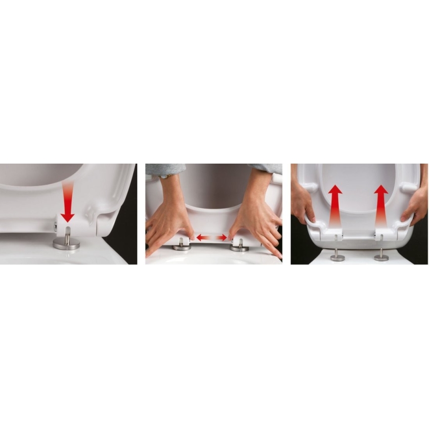 Sapho - Asiento de inodoro SoftClose EDITA blanco
