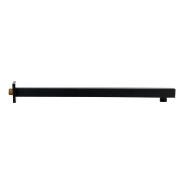 Sapho - Brazo de ducha angular 40 cm mate negro