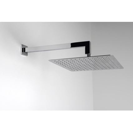 Sapho - Brazo de ducha cuadrado 40 cm cromo brillante