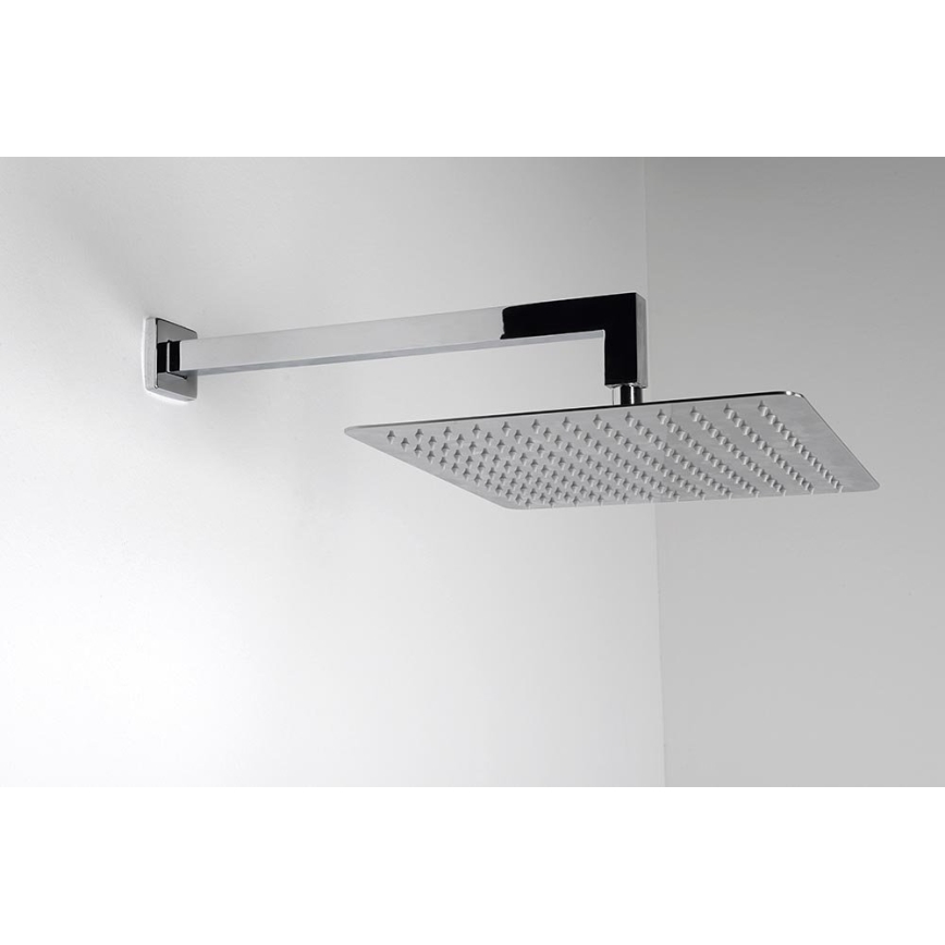 Sapho - Brazo de ducha cuadrado 40 cm cromo brillante