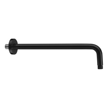 Sapho - Brazo de ducha redondeado 40 cm mate negro