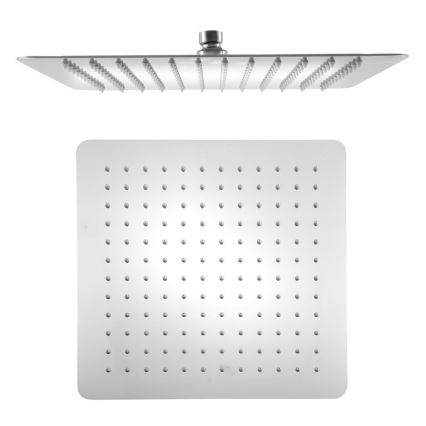 Sapho - Ducha de techo SLIM 30x30 cm acero inoxidable pulido